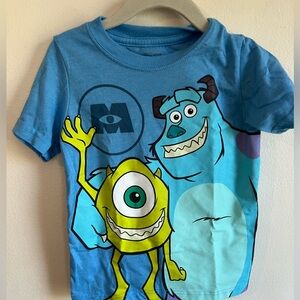 Disney Pixar monsters inc blue t shirt